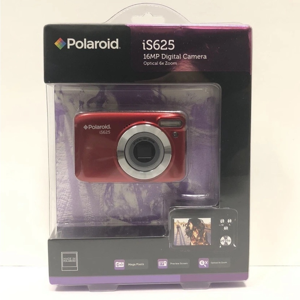 Polaroid iS625 16MP Digital Camera - Red